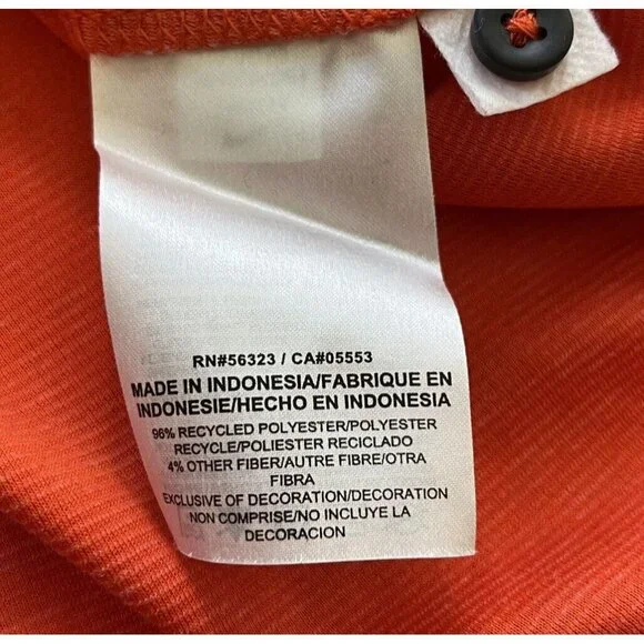 Nike Oregon Beavers Golf Polo Shirt Mens Small Orange NCAA Football Dri Fit - Picture 8 of 9